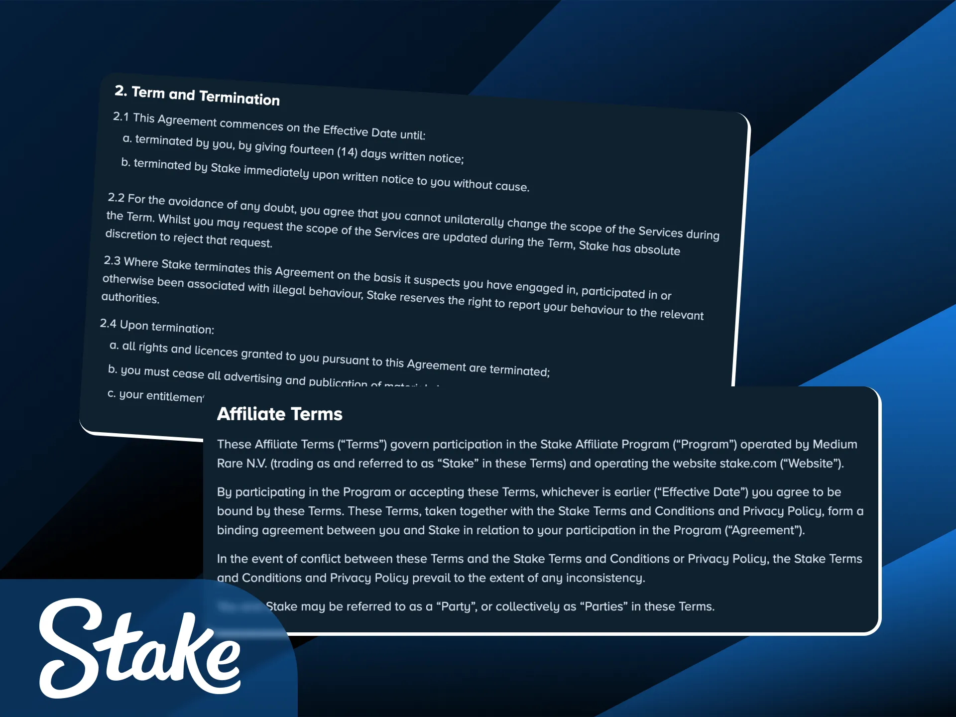 Perhatikan seluruh syarat dan ketentuan resmi yang berlaku pada Program Afiliasi Stake bagi para mitra.