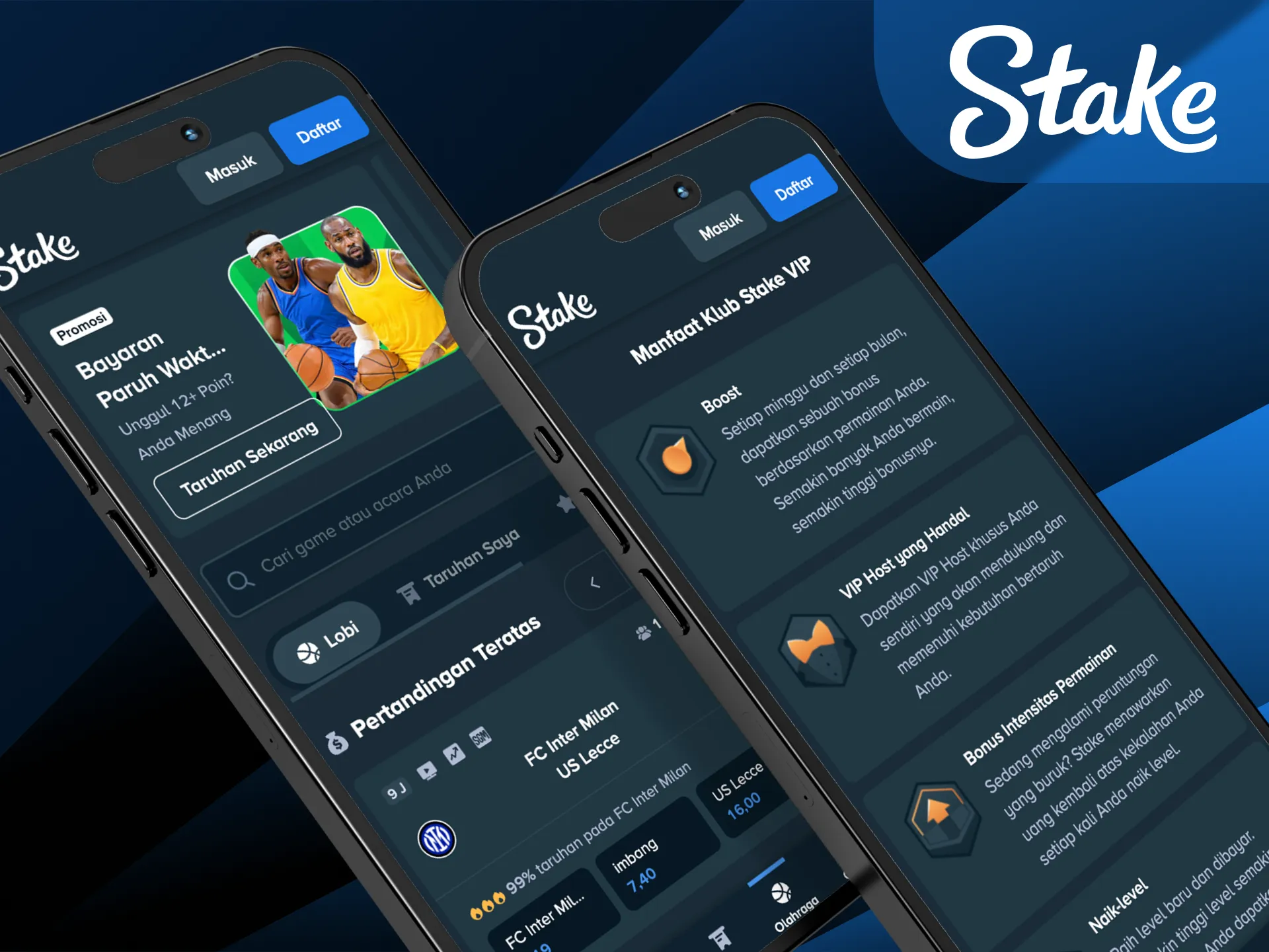 Akses versi situs seluler jika Anda tidak ingin memasang Stake App.