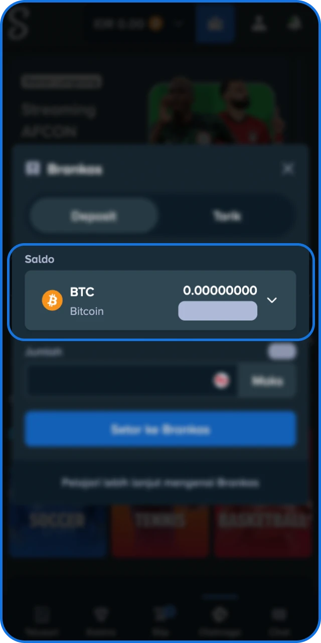 Pilih metode dan jaringan yang sesuai untuk transaksi Anda di Stake Indonesia.