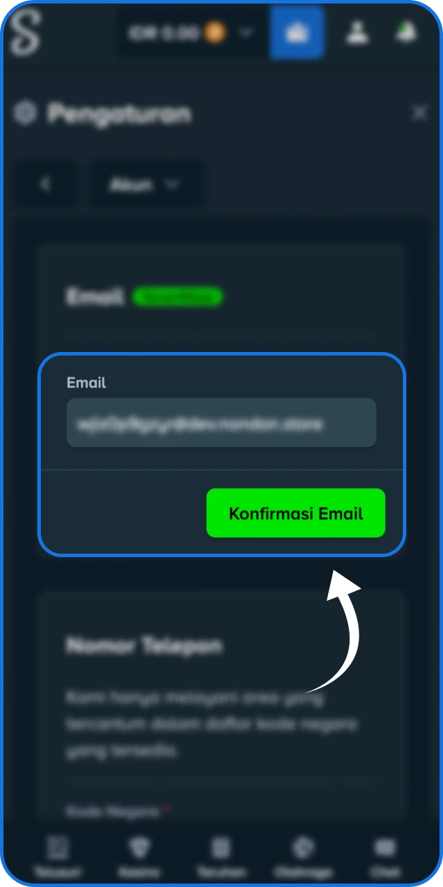 Segera aktifkan akun Anda untuk mulai memasang taruhan di Stake Indonesia.