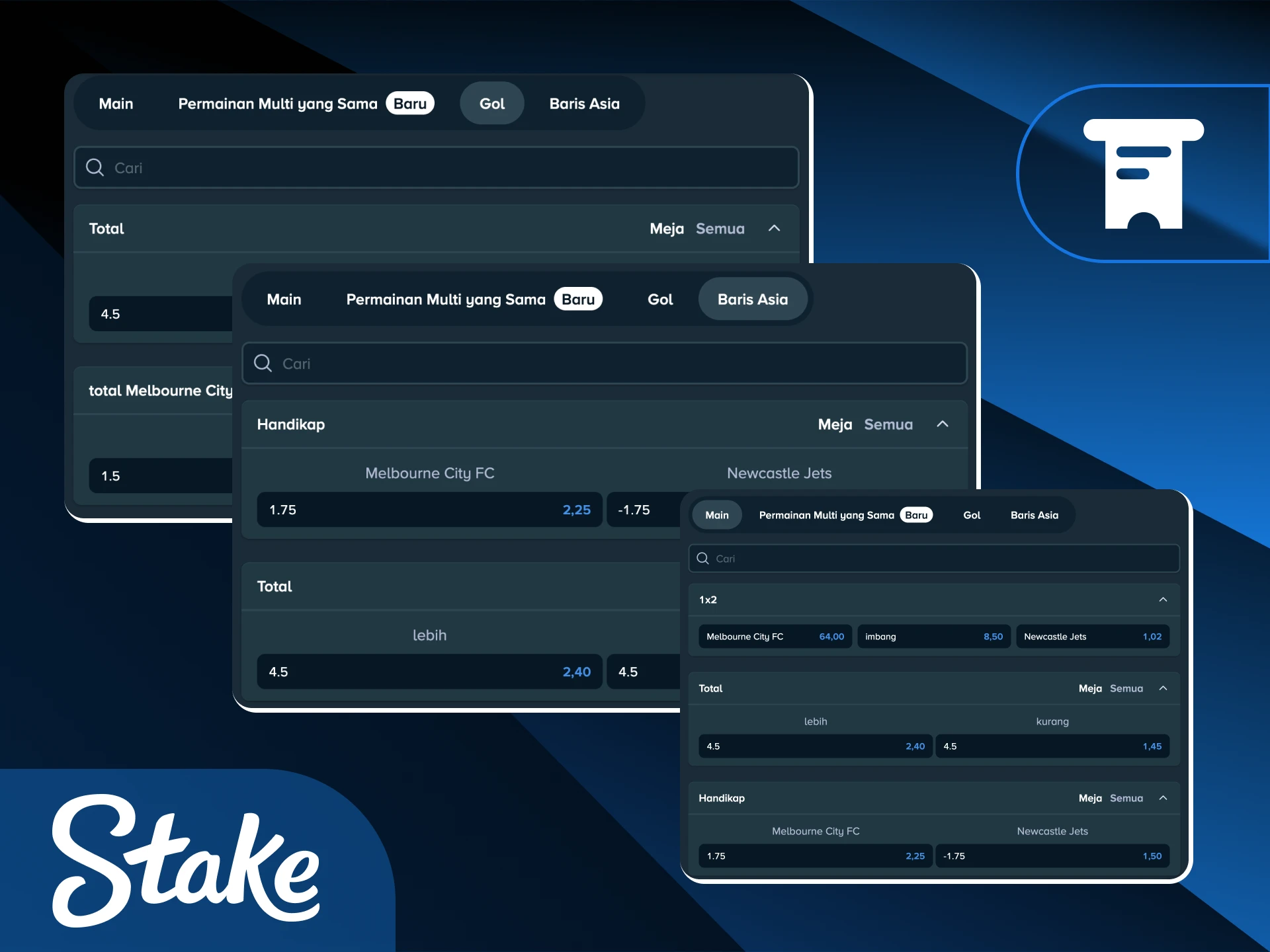 Terapkan tips taruhan sepak bola yang efektif guna meningkatkan hasil kemenangan Anda di Stake Indonesia.
