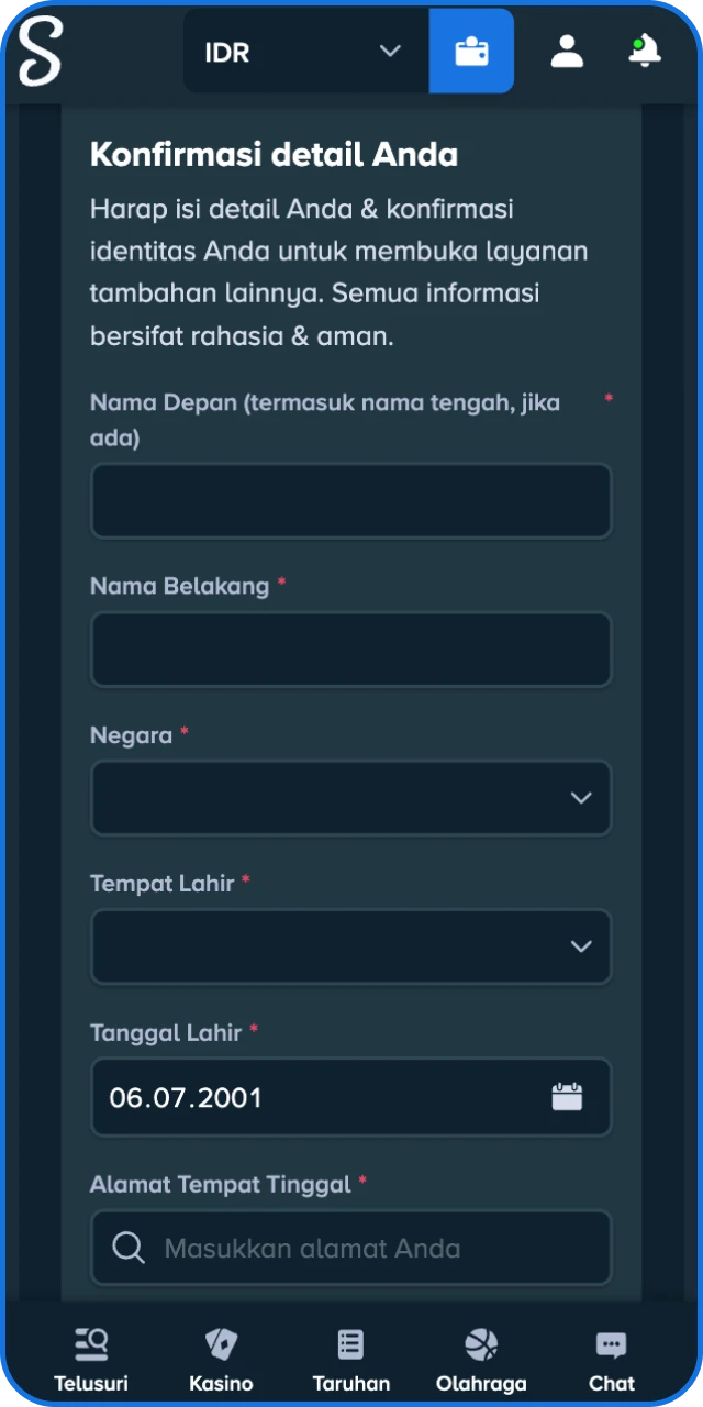 Pastikan amankan profil Anda dengan mengaktifkan verifikasi dua langkah di platform Stake Indonesia.