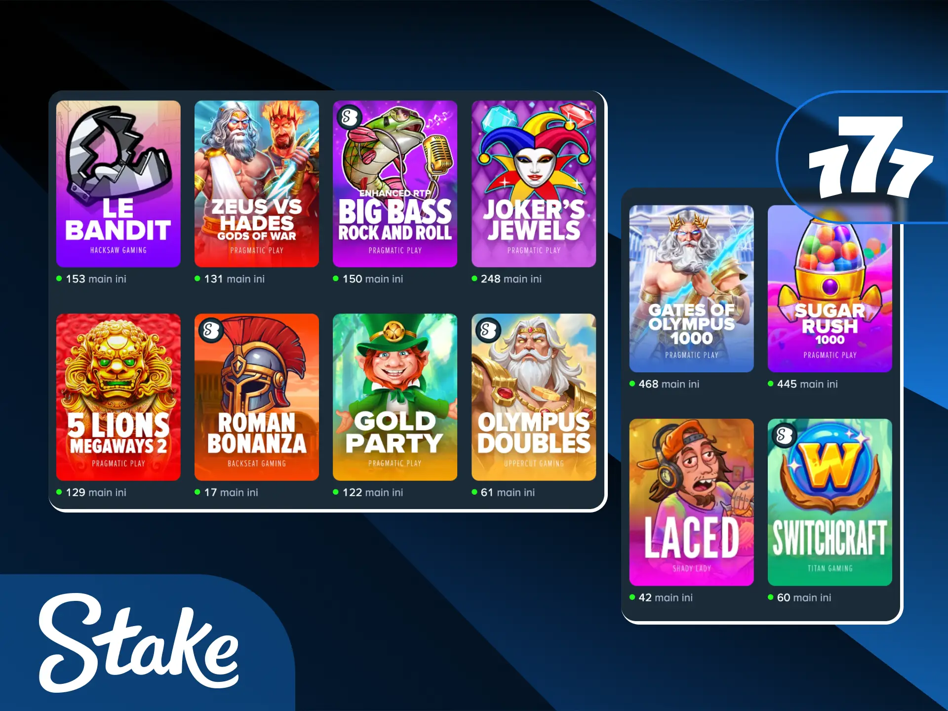 Putar mesin slot kasino paling gacor yang tersedia di Stake Indonesia.